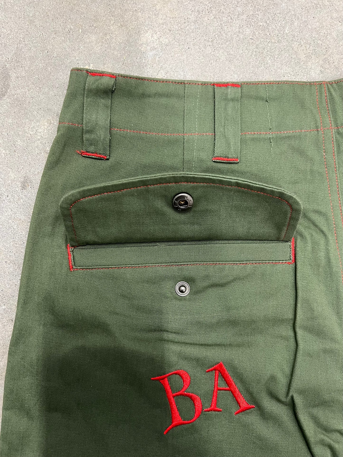 Olive green cargo pants