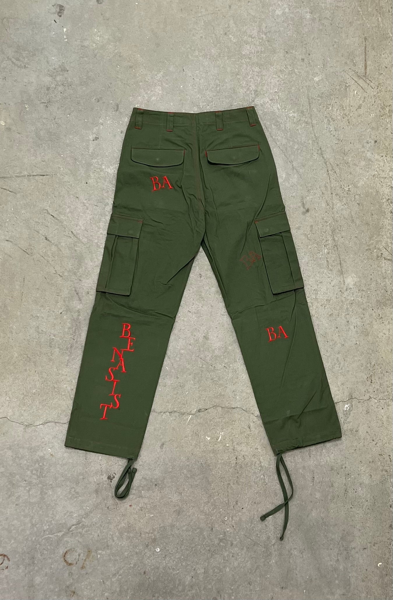 Olive green cargo pants