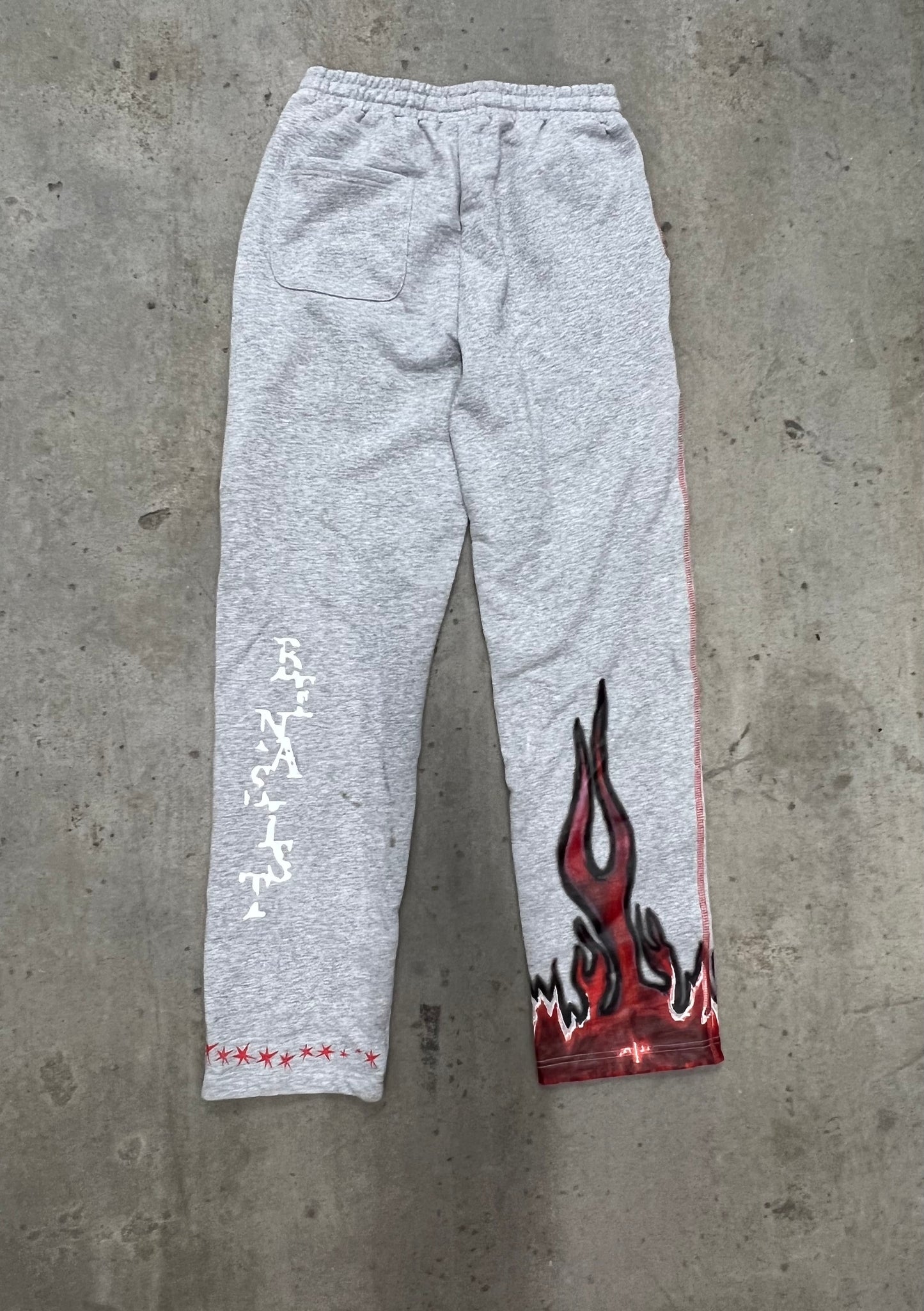 Silver mud sweatpants